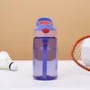 16oz Kids Water Bottle Sippy Cup Plastic Tumblers BPA Free Leak Proof Wide Mouth Bottle with Flip Lid Leak and Spill Proof Cups T500785