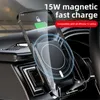 15W Telefonhalter magnetischer drahtloser Auto Ladegerät für iPhone 12 Pro Max Mini Magsafing Fast Lading224j