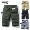 Pantaloncini cargo da ragazzo da golf in tinta unita con motivo ricamato in cotone Salopette bermuda casual estiva da esterno in cotone 210713