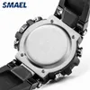 Relojes deportivos SMAEL 1802 para hombre, reloj de cuarzo militar de lujo de marca superior, reloj Digital resistente al agua para hombre, reloj Masculino G1022