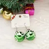 Decoraciones navideñas Pendientes de moda Bombilla creativa Pendiente de gota para mujer Regalo Bola colorida que cuelga