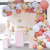 パーティーデコレーション102ピースローズゴールドバルーンガーランドアーチキットの結婚式の誕生日バルーンの装飾子供ベビーシャワーラテックス紙吹雪の球子