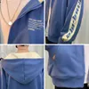 Primavera Outono Hoodies Casuais Homens Japão Harajuku Zipper Impressão Loose Fit Moda Esporte Cardigan Suéters 210813