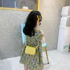 filles mignonnes perle princesse changement sac à main enfants laser couleurs une épaule sacs mode enfants lettre brodé ligne petit sac carré F275