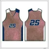 Maillot de basket-ball hommes rayures manches courtes chemises de rue noir blanc bleu Sport chemise UBX73Z806