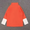 Otoño Invierno Color caramelo Niños Ropa para niños Bebés Niños Niñas Suéteres Suéteres de punto sólido Ropa de cuello alto 210429