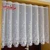 Landsbygd halvgardin Lyxigt broderat fönster Valance Lace Hem Kaffe gardin för köksskåp dörr A-114 211203