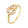 Ins New Arrival Rings 2021 Creative Couple Ring Elegant Zircon Rings for Women