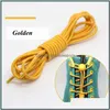 Shoe Parts & Accessories Shoes 100Cm Elastic Shoelaces Round Locking No Tie Kids Adt Quick Lazy Laces Rubber Sneakers Shoelace Drop Delivery