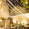 Stringhe Thrisdar 100M 2000 LED Natale String Light Outdoor Ghirlanda Fata per la festa nuziale Evento festivo Decor6126723