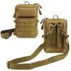 Taktisk EDC Bag Pouch Universal Army Militär Zipper Molle Hip Waist Pocket Utomhus Camping Jakt Tillbehör Bröst S 220216