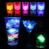 Multi färger Mini Romantisk Dekoration Lysande LED Konstgjord Ice Cube Flash Light Wedding Christmas Party Decoration T2I51770