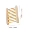 Natural Wooden Soaps Dishes Creative Soap Tray Holder Storage Soap Rack Plate Box Container For Bath Shower Bathroom Supplies ZC822
