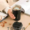 Rostfritt stål Kaffe Kopp Mugg Biltermos Kaffe Mugg Travel Thermal Flask Cup Travel Mug Cute Tumbler 210809