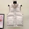 Cotton Waistcoat Female Drawstring Pocket Vest Winter Thick Women Jacket Plus Size Sleeveless Witner 210531