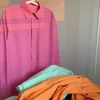 Camisas de manga larga para hombre, abrigos de color caramelo, ropa para parejas, camisa masculina, ropa de calle para hombre, camisas de cuello de solapa 210524