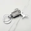 Keychains hoogwaardige metalen auto sleutelhanger vingertip gyro heren creatieve multifunctionele sleutelhanger cadeau -sleutelhouder dubbele gespen miri22