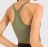 Yoga to Be débardeur avec soutien-gorge rembourré lu-81 Y dos sport Camis course Fitness vêtements de sport femmes sous-vêtements culture Shirt243S