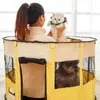 Portable Folding Pet Tent Dogs Cats House Octagonal Cage For Cat Delivery Room Puppy Kennel Playpen Easy Operation Fence Outdoor Beds & Furn