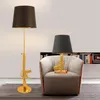현대 빈티지 총 테이블 램프 전기 도금 된 디자인 책상 골드 실버 금속 장식 거실 독서 침실 침대 1