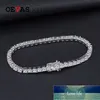 OEVAS 100% 925 Sterling Silver Criado Moissanite Gemstone Bangle Charm Wedding Bracelet Fine Jewelry Atacado Drop Shipping Preço de fábrica design especializado Qualidade