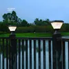 Edison2011 2W Lâmpadas solares Luzes de pilar portão ao ar livre