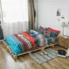 보헤미안 코 튼 3D 이불 침구 세트 럭셔리 Boho Duvet 커버 세트 베갯잇 여왕 킹 사이즈 Bedlinen Bedspread 210706