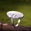 Vintage Dragonfly Prawdziwe Silver 925 Ring Natural Shell Creative Handmade Designer Fine Jewelry