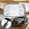 Pare-soleil de voiture pare-brise parapluie pliable pare-soleil bloc UV Parasol avec tête de fenêtre cassée