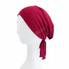 Macio modal muçulmano turbante chapéu interior hijab tampão islâmico underscarf bonnet elástico india chapéu feminino headwrap turbante mujer