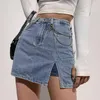 винтажные джинсовые мини-юбки
