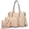 Sacs de soirée Sac à main de luxe fourre-tout femmes sac à main ensemble 3 pcs femme composite PU cuir dames sac à bandoulière