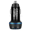 Dual USB Fast Car Charger Auto Quick Charge QC 3.0 LED Light Up Lighting 2 Charging Port Adapter For Iphone Samsung Mobile Smart Phone