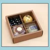 Packing Boxes & Office School Business Industrial 100Pcs Translucent Scrub Package With French Words Cake Box, Chocolate, Moon Muffin Biscui