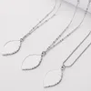 Sublimatie bladvorm ketting gunst gepersonaliseerde legering hartvormige kettingen platte ketting sieraden hanger eenvoudige Valentijnsdag geschenk