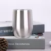 Tumbler Double Egg Mug Bouteille de café avec couvercle en verre 12oz Tasse isolée en acier inoxydable ZWL401