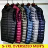 Men's Lightweight Water-Resistant Packable Puffer Vest Winter Men Duck Down Coat 210910