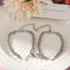 Lien, Chaîne Couple Bracelets Une Paire D'aimants En Alliage Attirer L'amour Mode Simple Hommes Et Femmes Bijoux Cadeaux