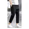 Capris sottili estivi, pantaloni della tuta, leggings larghi, pantaloni casual elastici da uomo ad asciugatura rapida, abbigliamento da uomo harajuku streetwear sport X0615