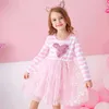 Vikita Girls Paski Sukienka Dzieci Księżniczka Sukienka Dla Dzieci Dzieci Serce Design Dresses Girl School Casual Nosić Dzieci Odzież Q0716