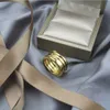 Anel de aço de titânio em forma de mola e ouro rosa anéis originais femininos joias de luxo de noivado 5-10 números romanos319L
