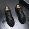 Plattform stövlar europeiska och amerikanska män casual skor mode rhinestone hösten ny stil loafers andas zapatillas hombrre b36