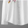Camicie maschili in cotone Camicie eleganti da uomo a maniche lunghe stampate con fiori di pruno e farfalle di lusso Camicie uomo da festa alla moda 4xl
