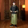 Abbigliamento da palcoscenico per esibizioni di film TV Abito da principe della dinastia Qing Costume antico cinese ricamato abito popolare abito drammatico spettacolo di cosplay