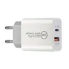 USB Quick Chargers 18W 20W QC 3.0 TYPE C PD WALL CHARGE EEU US PLUTS ADAPTER FASTER FARTING FOR IPHINE 12 PRO MAX USB-C POWER