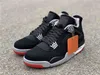 2022 Off Released Authentic 4 Bred Fire Red Union Guava Ice Noir Sail White Kaws 4s Men Athletic Shoes Sports Sneakers with Box