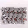 12 Pcs Par Lot 12 cm 20 Couleurs Ours En Peluche Jouets Mini Ours En Peluche Poupées Petit Cadeau pour La Fête De Mariage Présent Pendentif Mignon Teddy Doll AA220314