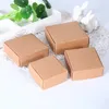 Wrap prezent 10 sztuk Sprzedaj DIY Pudełka Kraft Biały / Brązowy / Czarny Papier Mały Soap Box Cardboard Mini Biżuteria Karton Opakowania