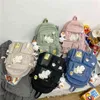 Kawaii Nylon Women's Backpack Fashion Waterproof Rucksack For Teen Girls School Backpack Cute Student Bookbag Travel Bag Mochila Y1105