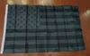 3 x 5 Fuß schwarze amerikanische Flagge aus Polyester, No Quarter Will Be Given, USA, historischer Schutz, Banner, Flaggen, einseitig, für Innen- und Außenbereich HH21-81